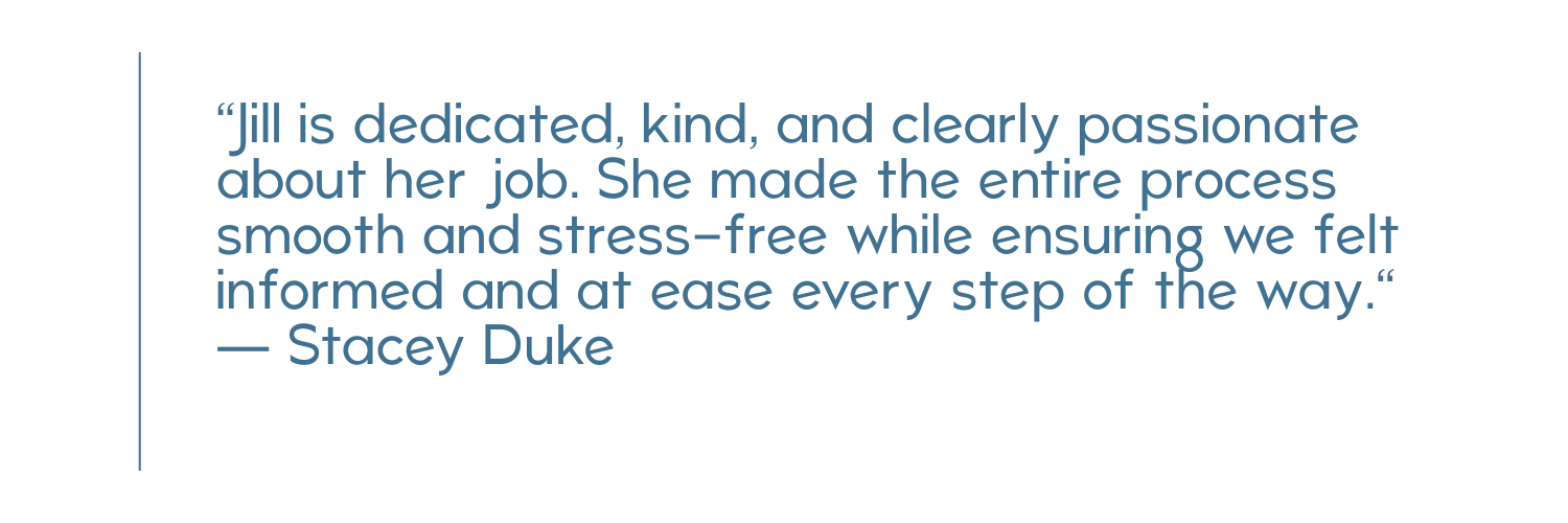 Client testimonial for Jill Barr, Ottawa Realtor